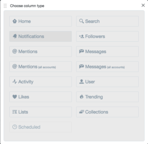 2. Choose column type