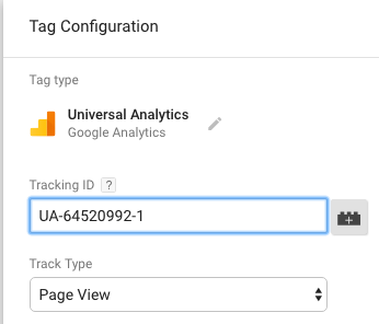 Paste in your GTM Tracking ID