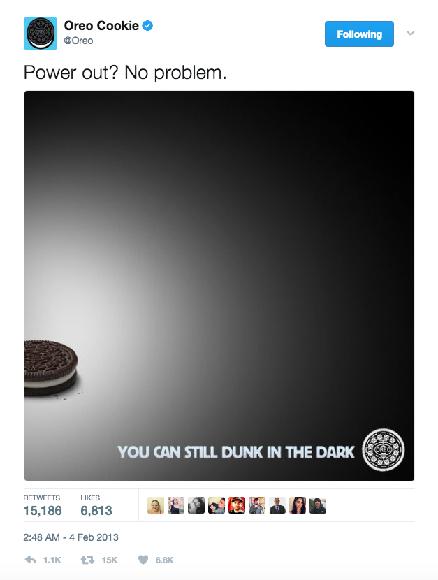 Twitter Oreo Super Bowl