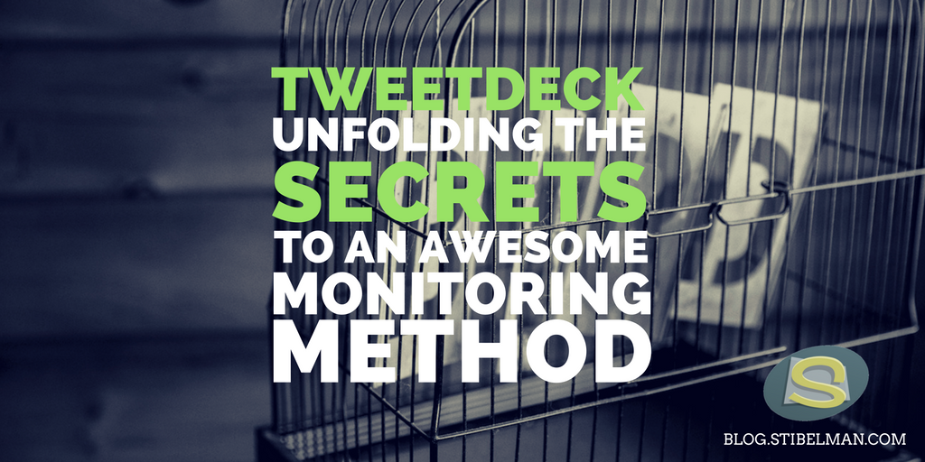 Twitter is fast. Really fast. If you let days pass without noticing what's happening with your profile, that's bad. Really bad. Here's a few pointers for how to use TweetDeck for social media monitoring like a pro!