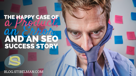 The happy case of a product, an error and an SEO success story